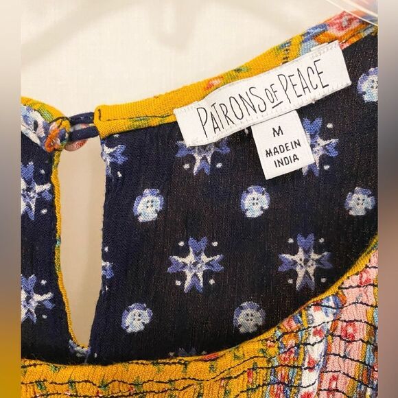 Anthropology Patrons of Peace Boho dress size M - Picture 4 of 5